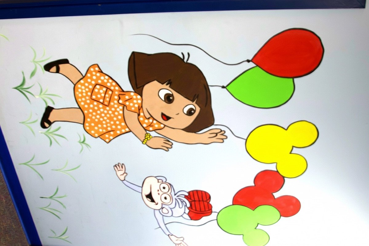 Greensboro Dora the Explorer wall art