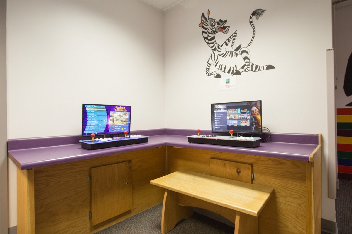 Raleigh game station with arcade games